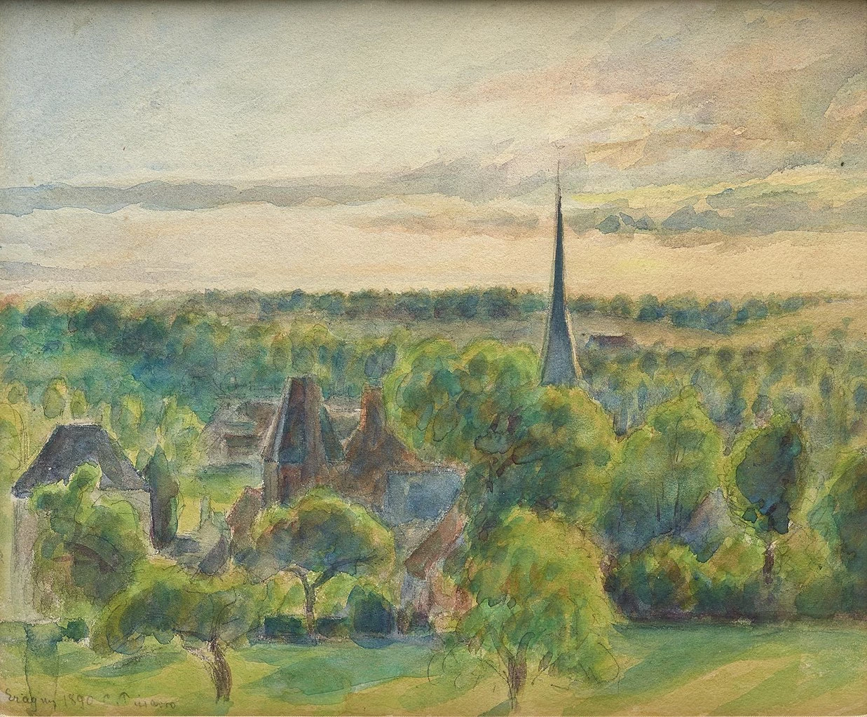 Paesaggio a Eragny (1890) - Dallas Museum of Art